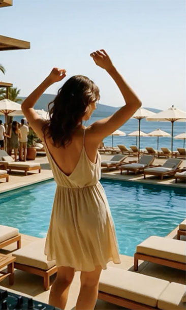 Keia Beach Club havuz alanı